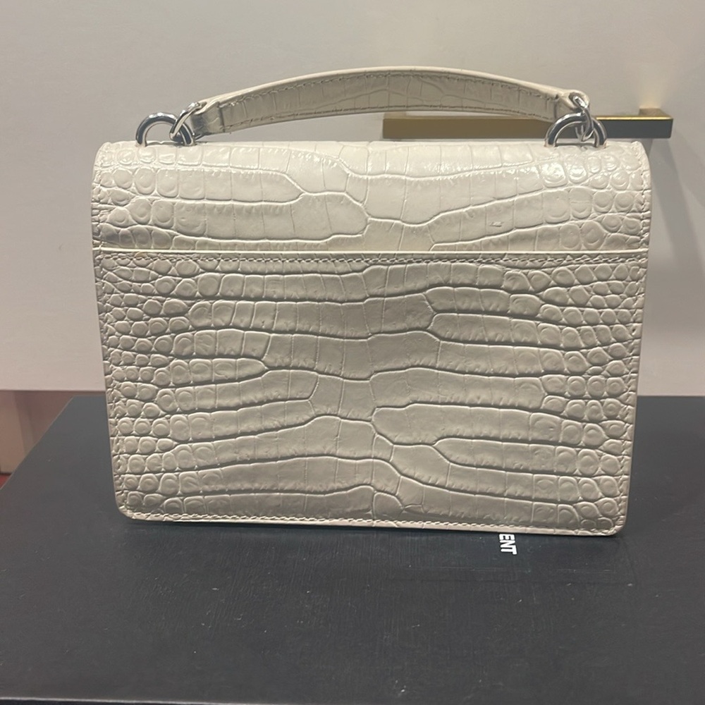 YSL Croc Embossed Sunset bag, small size - Picture 4 of 6